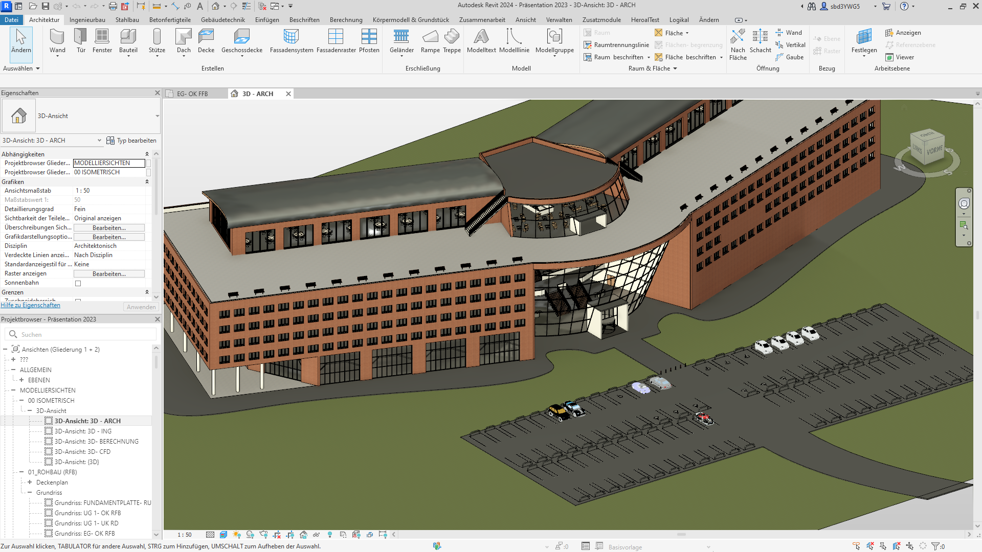 Gebäude in Revit planen